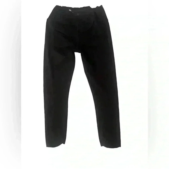 Athleta Women’s Black Leggings. Laser Cut Down Side. Drawstring Waist Size Small - Picture 7 of 7